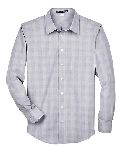 Men's Crown Collection® Glen Plaid Woven Dress Shirt | T-Shirt Time