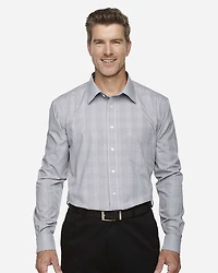 Men's Crown Collection® Glen Plaid Woven Dress Shirt | T-Shirt Time