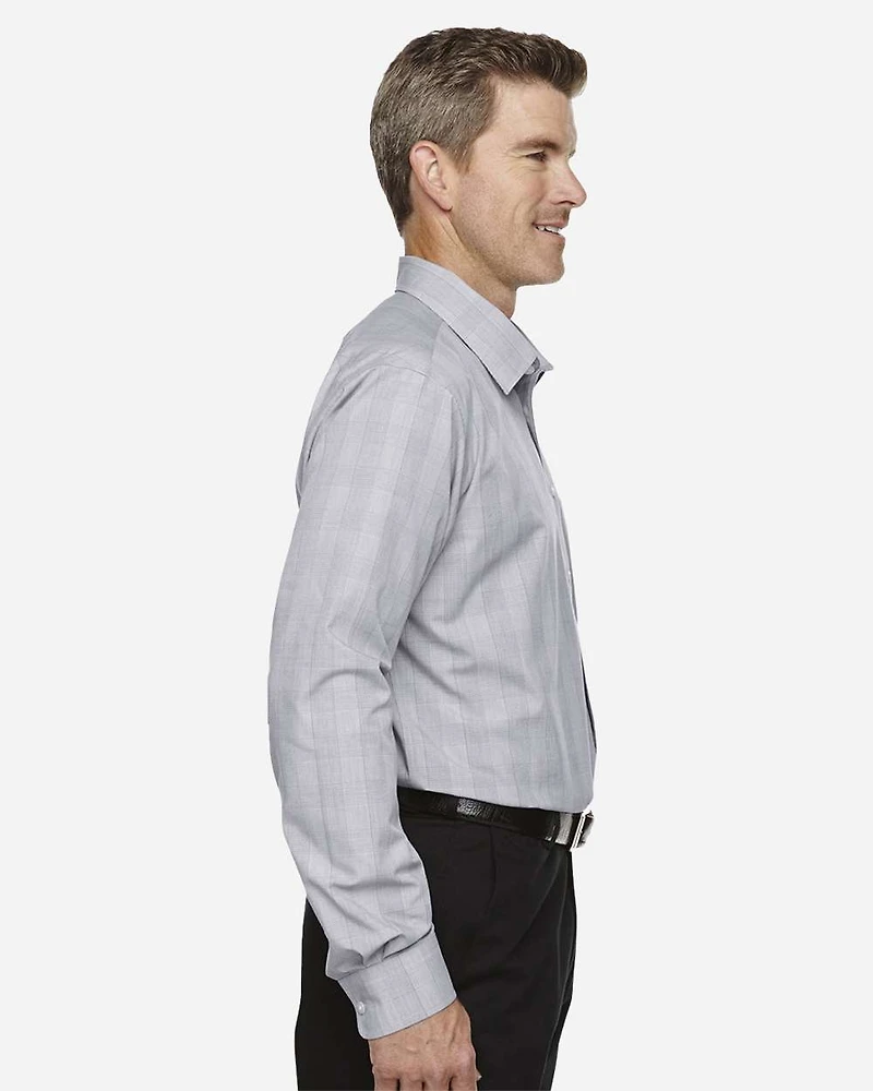 Men's Crown Collection® Glen Plaid Woven Dress Shirt | T-Shirt Time