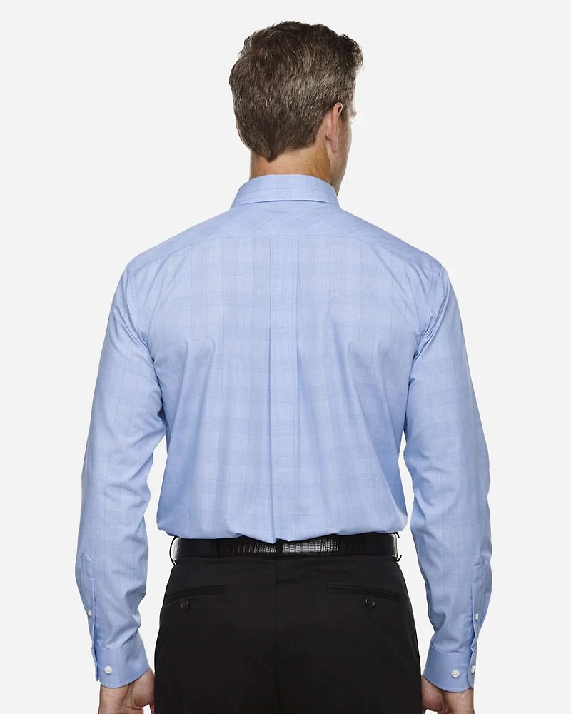 Men's Crown Collection® Glen Plaid Woven Dress Shirt | T-Shirt Time