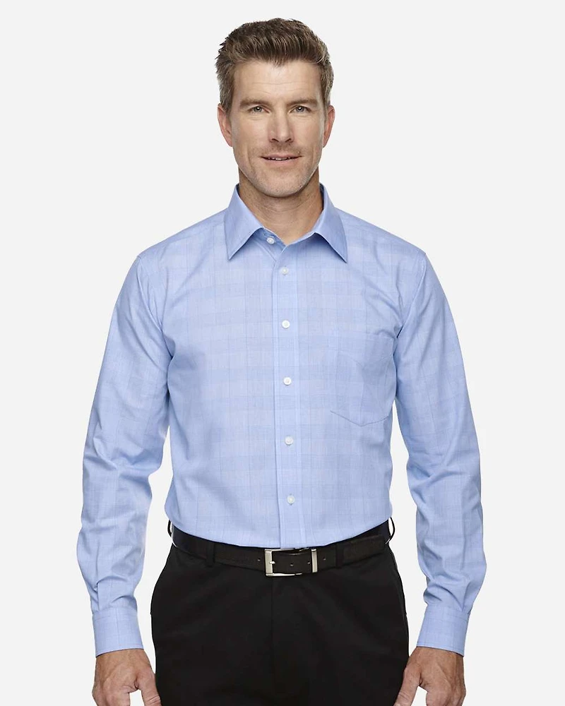 Men's Crown Collection® Glen Plaid Woven Dress Shirt | T-Shirt Time