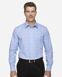 Men's Crown Collection® Glen Plaid Woven Dress Shirt | T-Shirt Time