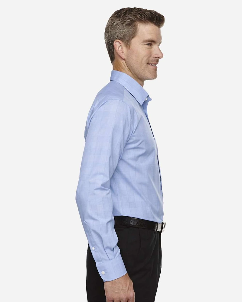 Men's Crown Collection® Glen Plaid Woven Dress Shirt | T-Shirt Time
