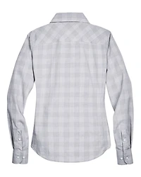 Women's Crown Collection® Glen Plaid Woven Dress Shirt | T-Shirt Time
