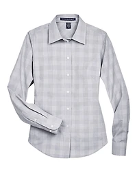 Women's Crown Collection® Glen Plaid Woven Dress Shirt | T-Shirt Time