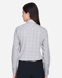 Women's Crown Collection® Glen Plaid Woven Dress Shirt | T-Shirt Time