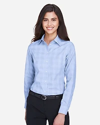 Women’s Crown Collection® Glen Plaid Woven Dress Shirt
