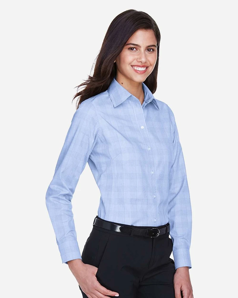 Women’s Crown Collection® Glen Plaid Woven Dress Shirt
