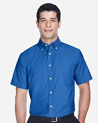 Men's Oxford Short Sleeve with Stain-Release | T-Shirt Time