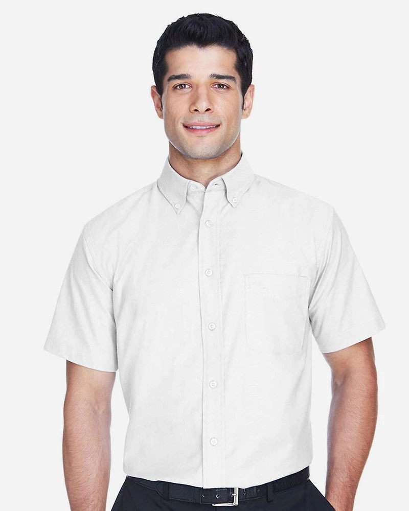 Men's Oxford Short Sleeve with Stain-Release | T-Shirt Time