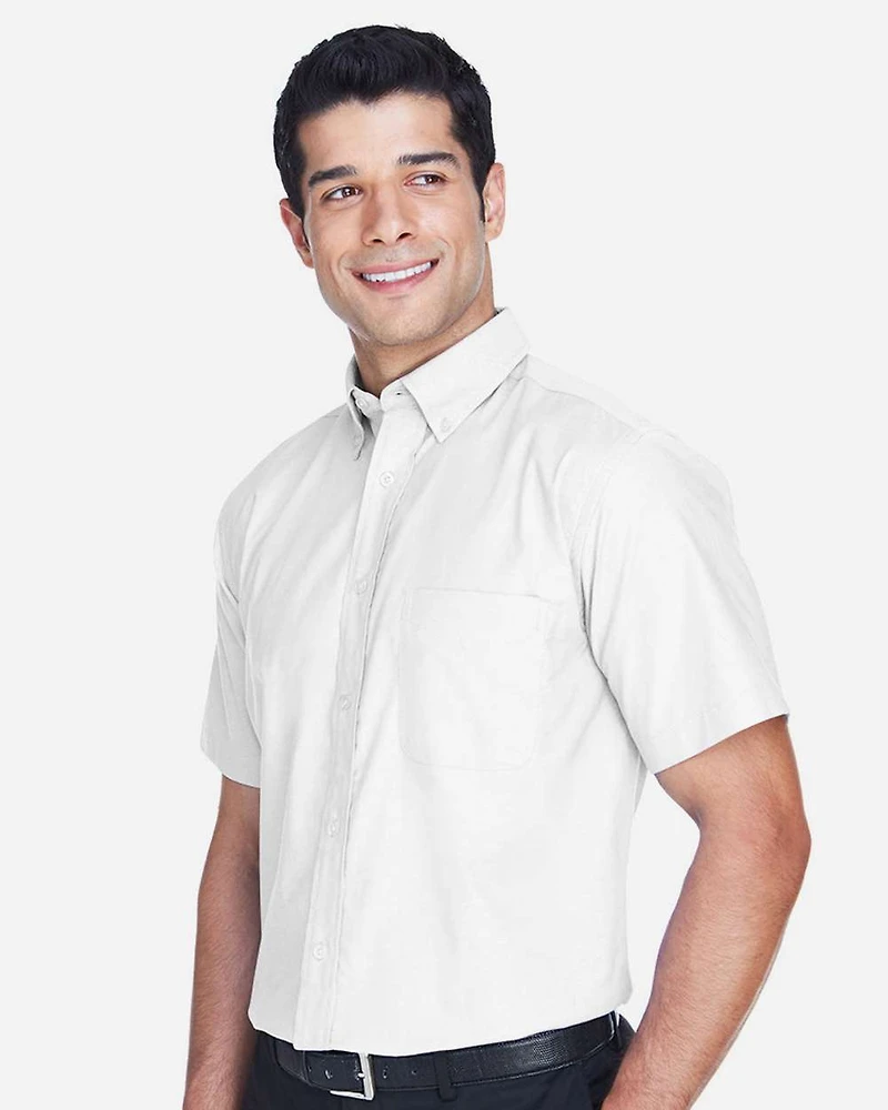 Men's Oxford Short Sleeve with Stain-Release | T-Shirt Time