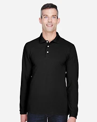 Men's Easy Blend™ Long Sleeve Polo | T-Shirt Time