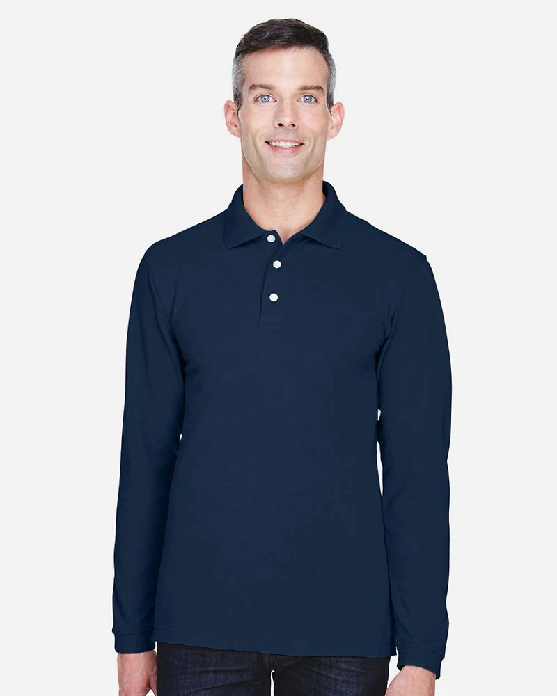 Men's Easy Blend™ Long Sleeve Polo | T-Shirt Time