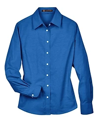 Women's Long Sleeve Oxford Dress Shirt | T-Shirt Time