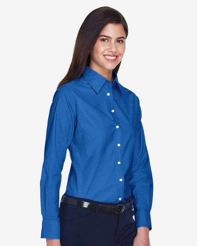 Women's Long Sleeve Oxford Dress Shirt | T-Shirt Time