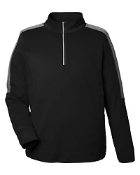 Polo Quart de Zip à Protection Anti-Accroc et Colorblock pour Hommes