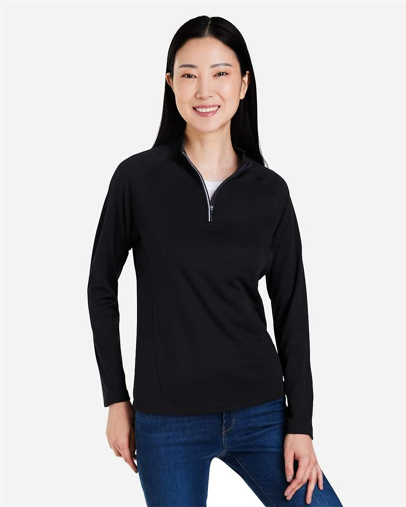 Women's Origin Performance Pique Quarter-Zip Pullover | T-Shirt Time