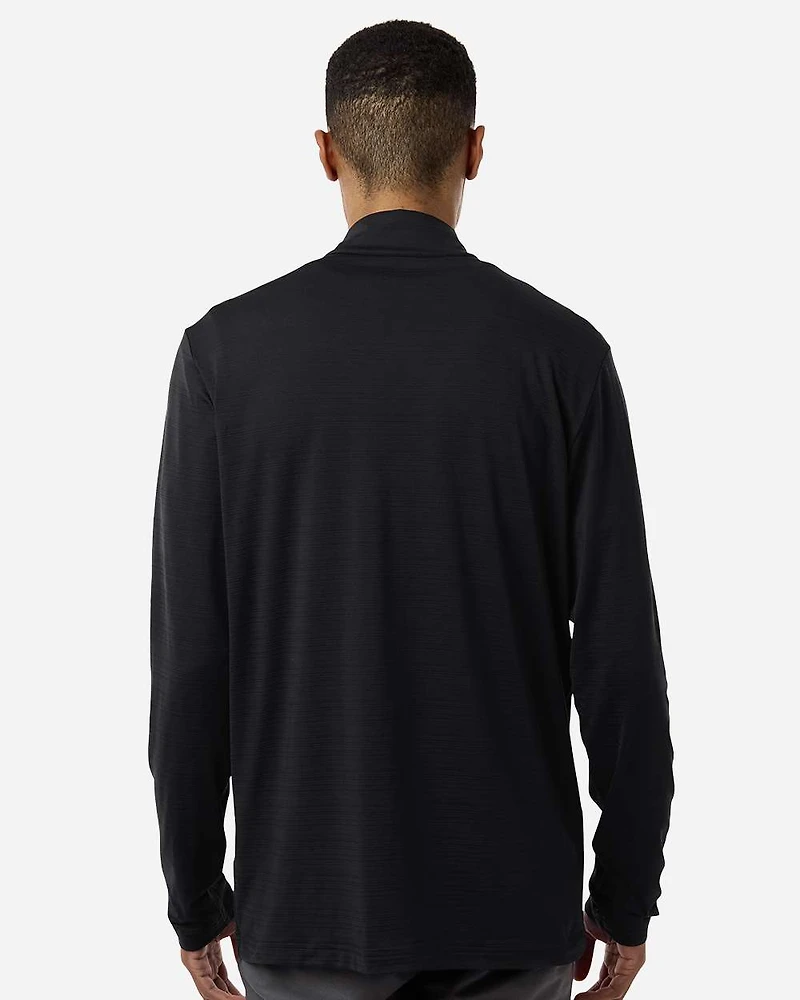 Men's Textured Stripe Quarter-Zip Pullover | T-Shirt Time