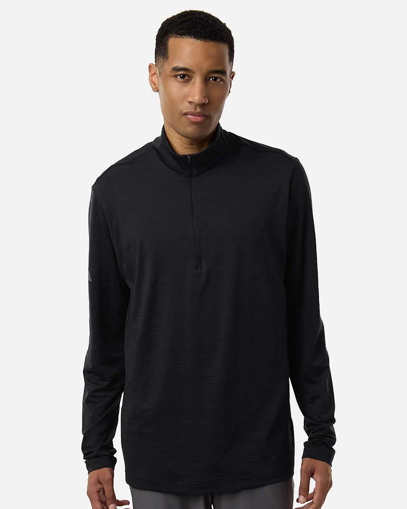 Men's Textured Stripe Quarter-Zip Pullover | T-Shirt Time