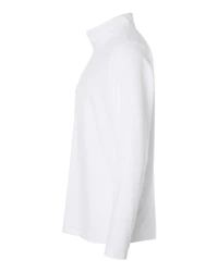 Pull à fermeture éclair quart de tour rayures texturées pour hommes