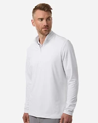 Pull à fermeture éclair quart de tour rayures texturées pour hommes