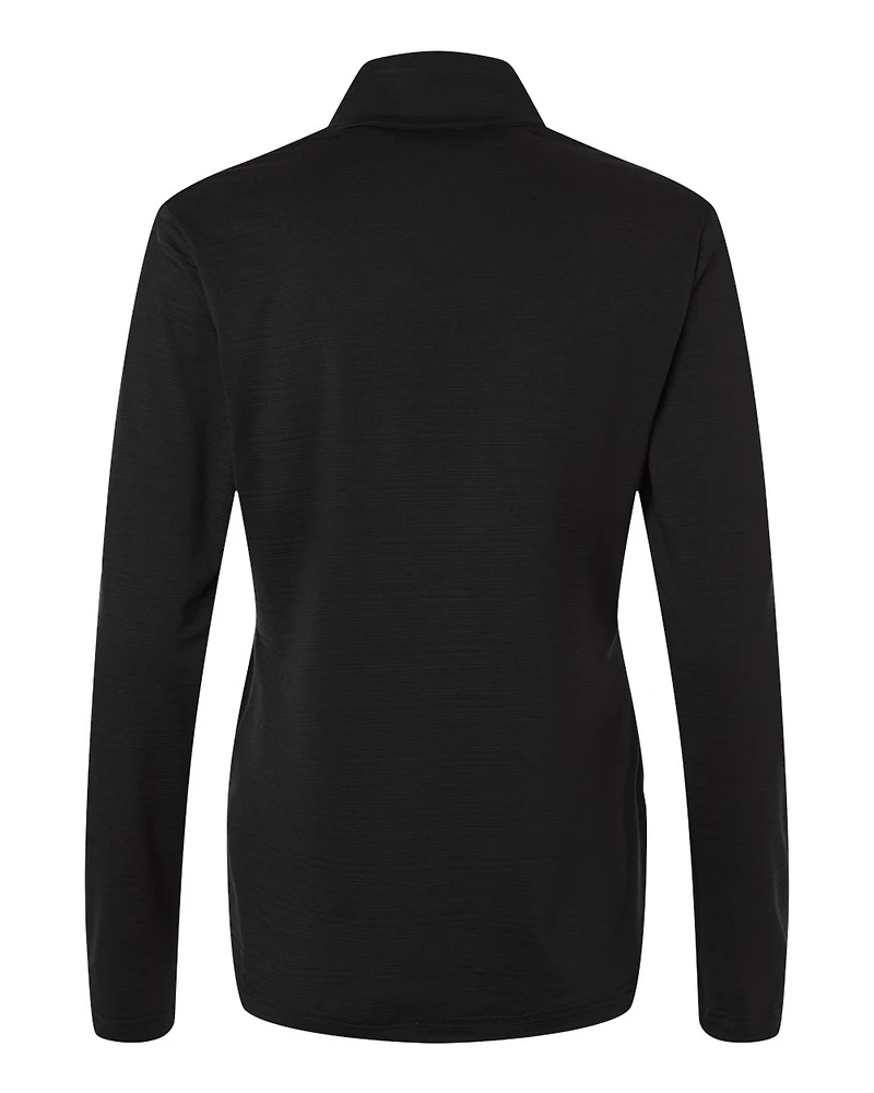 Women's Textured Stripe Quarter-Zip Pullover | T-Shirt Time