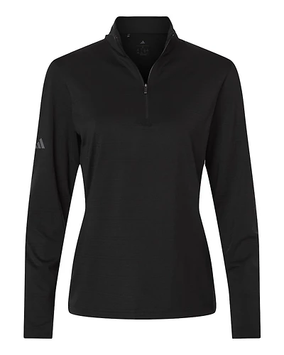 Women's Textured Stripe Quarter-Zip Pullover | T-Shirt Time