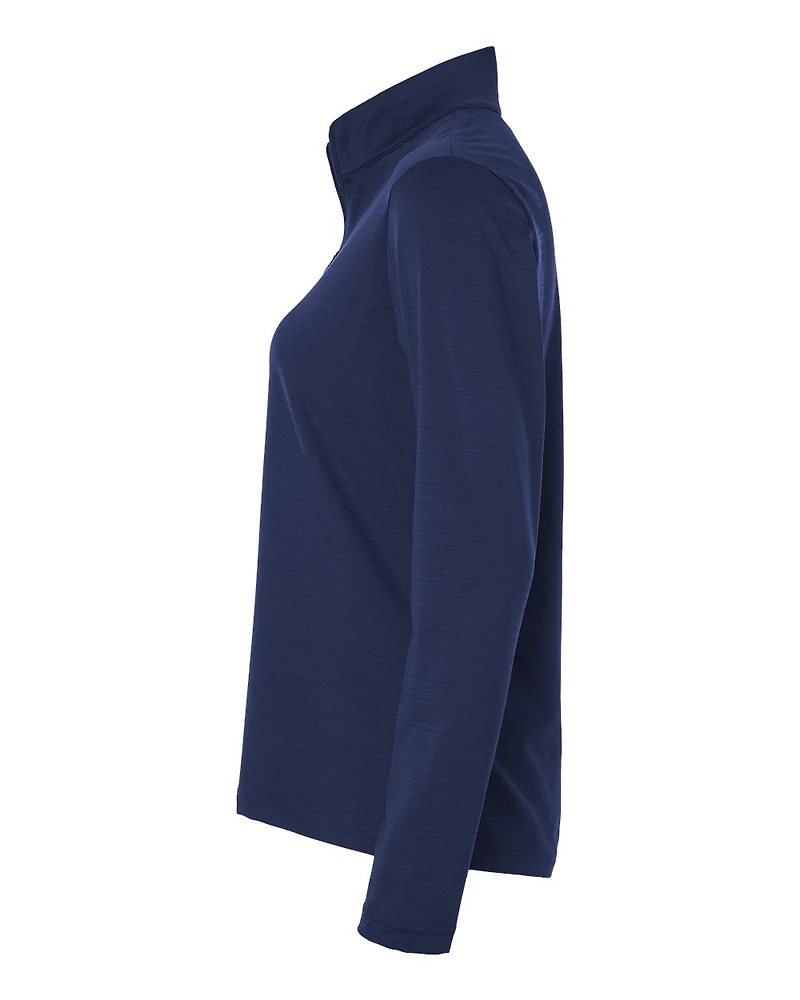 Women’s Textured Stripe Quarter-Zip Pullover