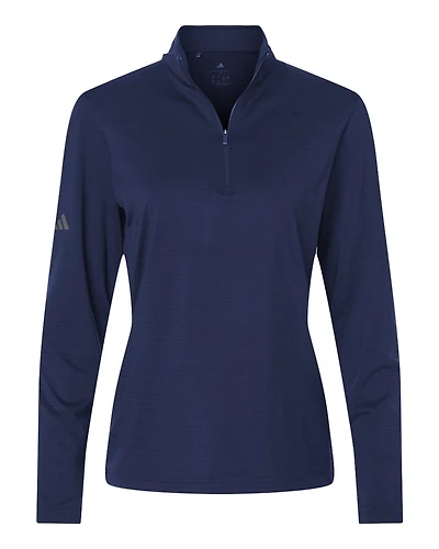 Women’s Textured Stripe Quarter-Zip Pullover