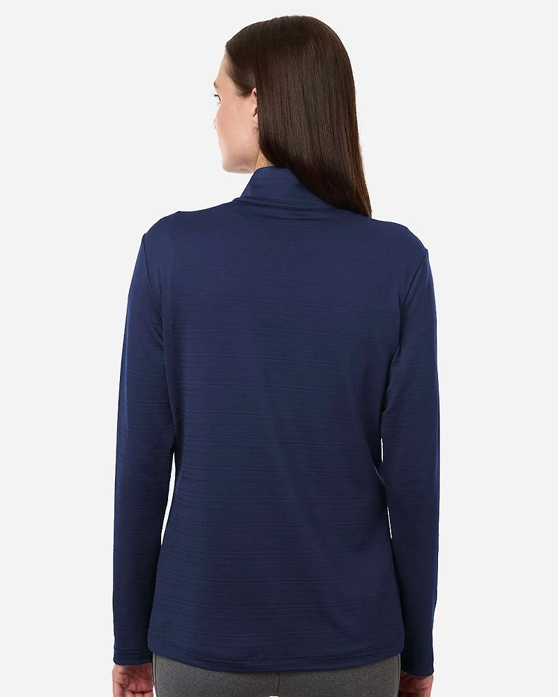 Women’s Textured Stripe Quarter-Zip Pullover