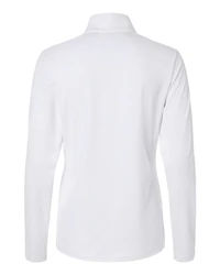 Pull demi-zippé à rayures texturées pour femme