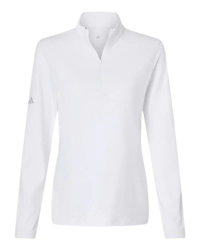 Pull demi-zippé à rayures texturées pour femme