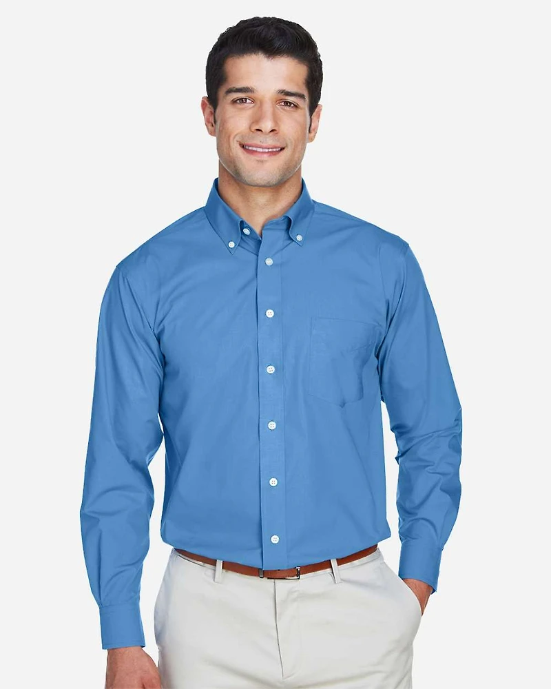 Men's Crown Collection® Broadcloth Woven Dress Shirt | T-Shirt Time