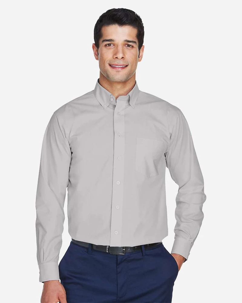 Chemise habillée tissée Broadcloth de la Collection Crown pour hommes