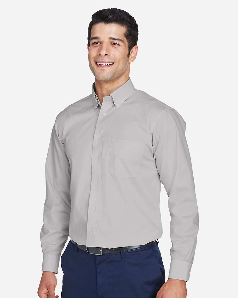 Chemise habillée tissée Broadcloth de la Collection Crown pour hommes