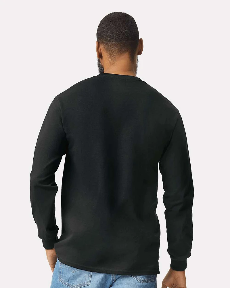 Unisex Ultra Cotton® Long Sleeve Pocket T-Shirt | Time