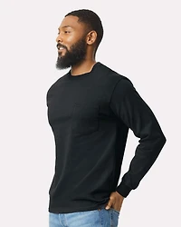Unisex Ultra Cotton® Long Sleeve Pocket T-Shirt | Time