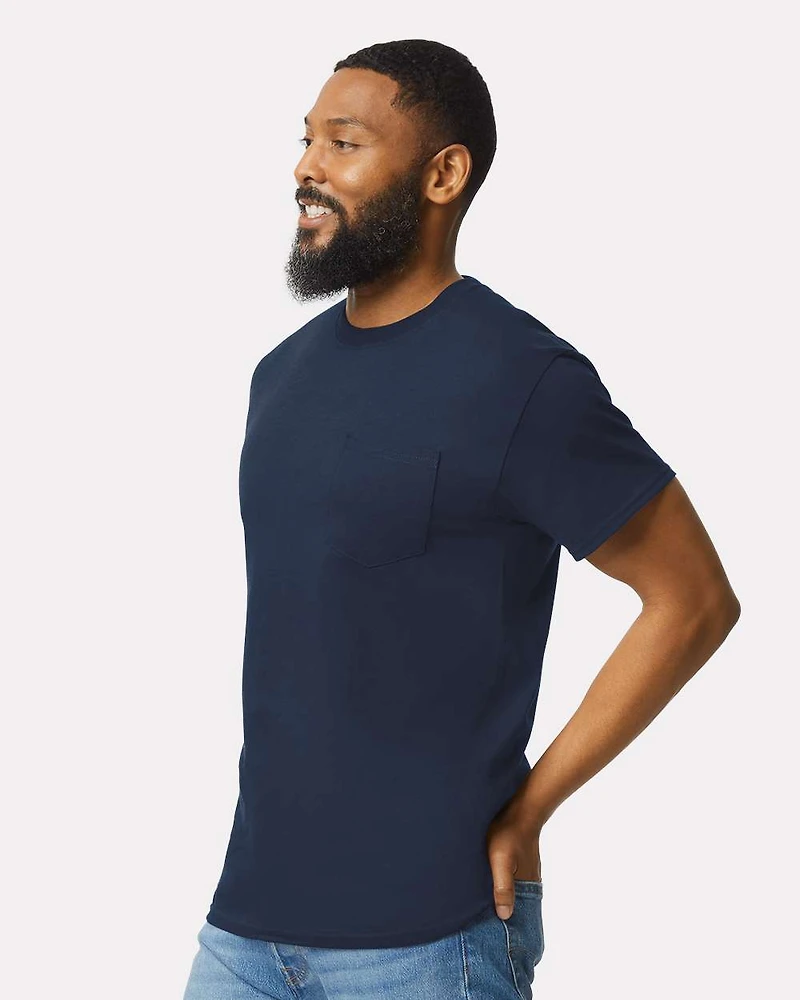 T-Shirt Unisexe Ultra Cotton® avec Poche | Time