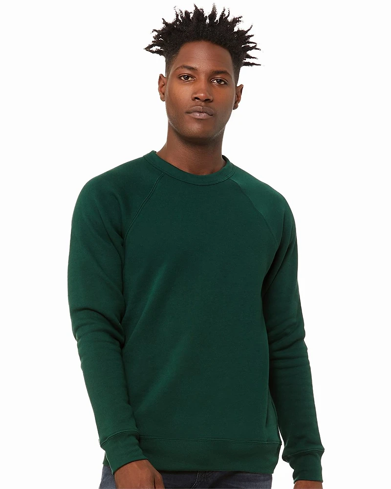 Unisex Sponge Fleece Raglan Crewneck Sweatshirt | T-Shirt Time