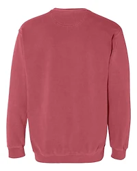 Sweat-shirt à col ras du cou teint en pièce unisexe