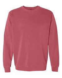 Sweat-shirt à col ras du cou teint en pièce unisexe