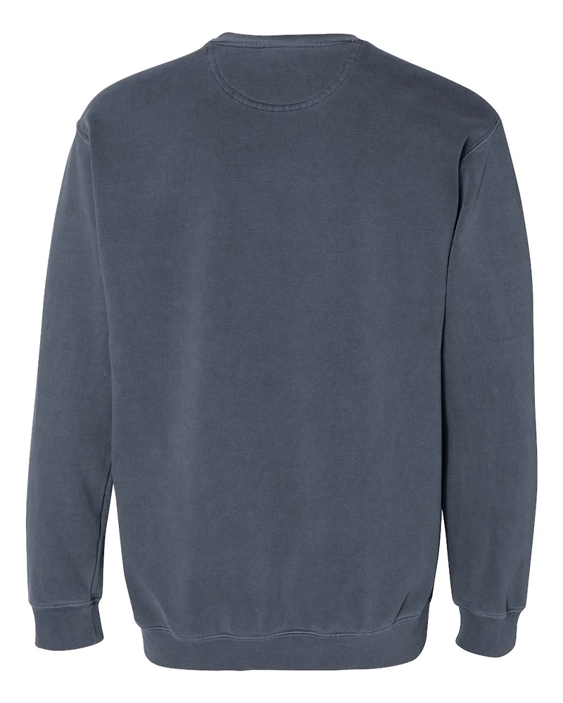 Sweat-shirt à col ras du cou teint en pièce unisexe