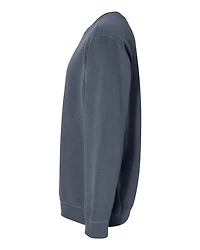 Sweat-shirt à col ras du cou teint en pièce unisexe