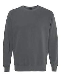 Sweat-shirt à col ras du cou teint en pièce unisexe