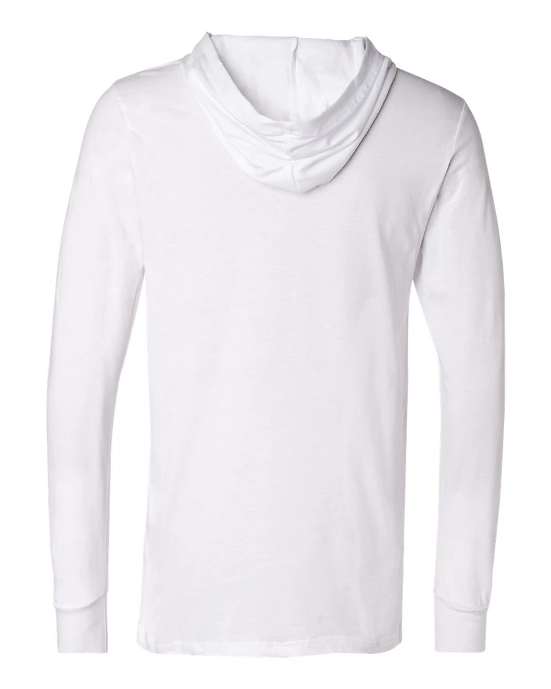 Tee-shirt à capuche unisexe en jersey manches longues