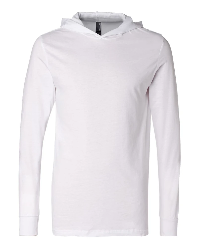 Tee-shirt à capuche unisexe en jersey manches longues