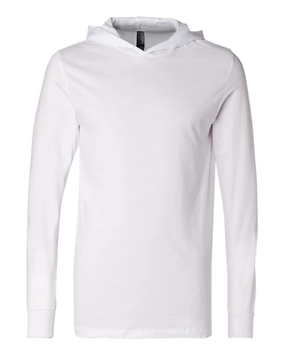 Tee-shirt à capuche unisexe en jersey manches longues
