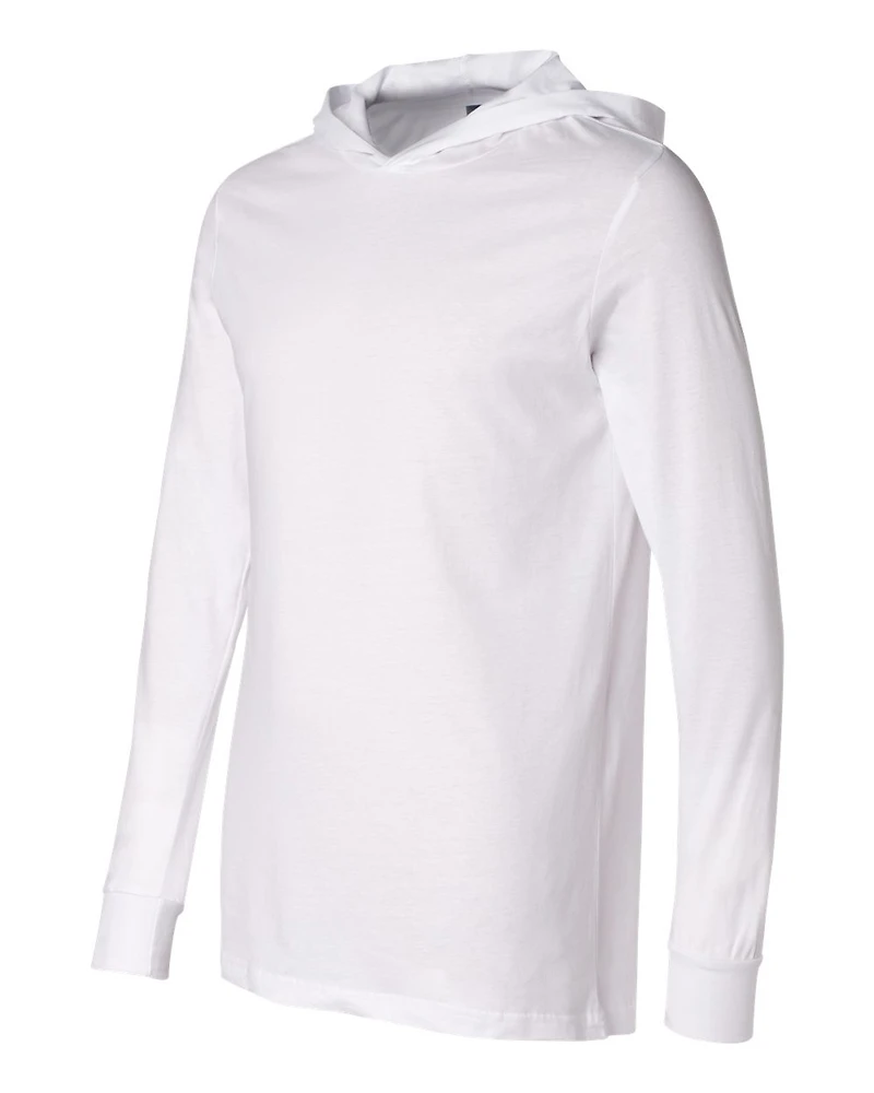 Tee-shirt à capuche unisexe en jersey manches longues
