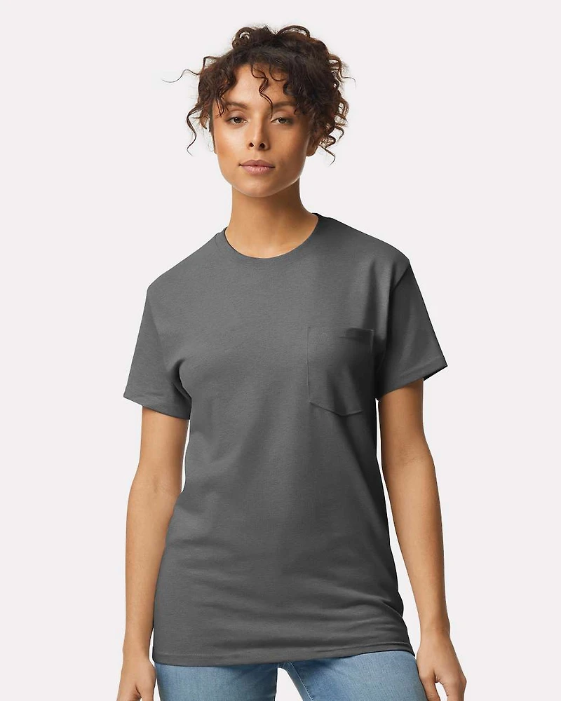 T-Shirt Unisexe Ultra Cotton® avec Poche | Time