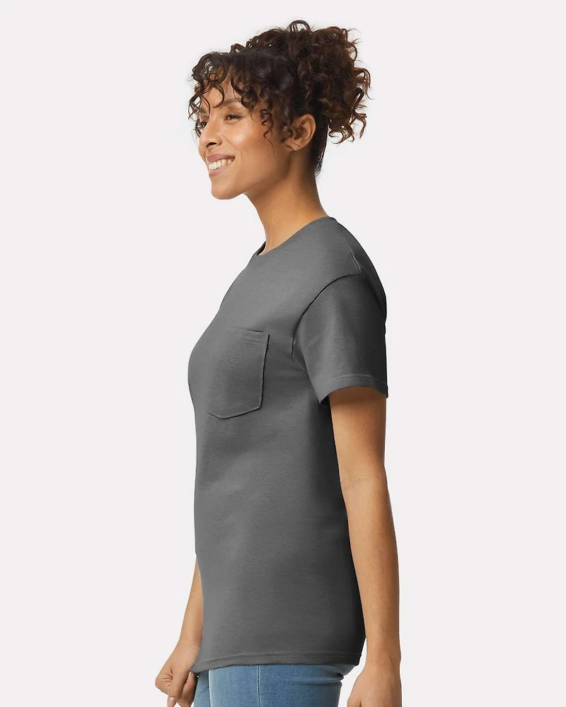 T-Shirt Unisexe Ultra Cotton® avec Poche | Time